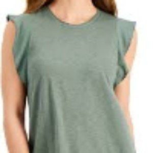 STYLE & CO (Macy's) Flutter Sleeve Top
